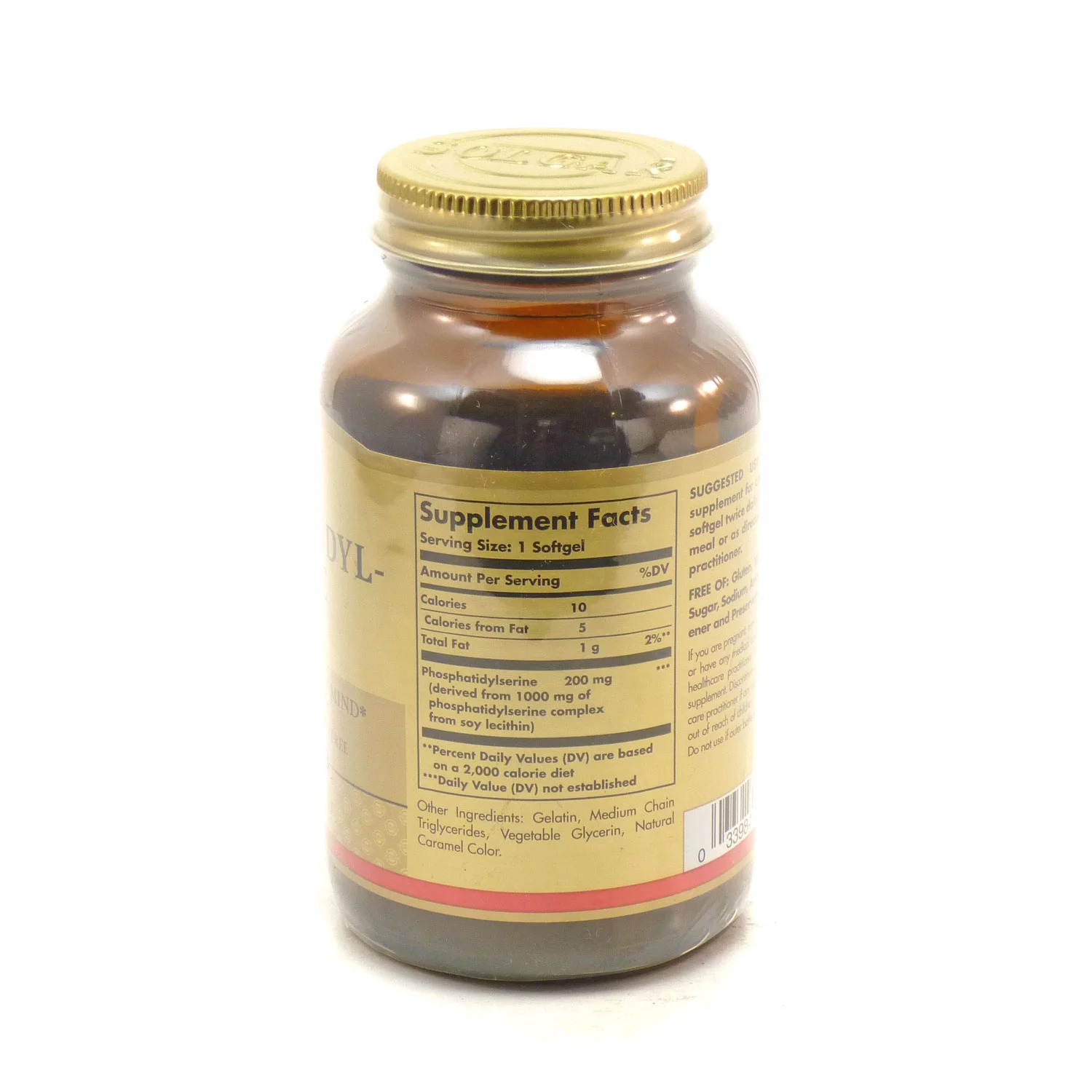 Solgar Phosphatidylserine, 200 mg, 60 Softgels