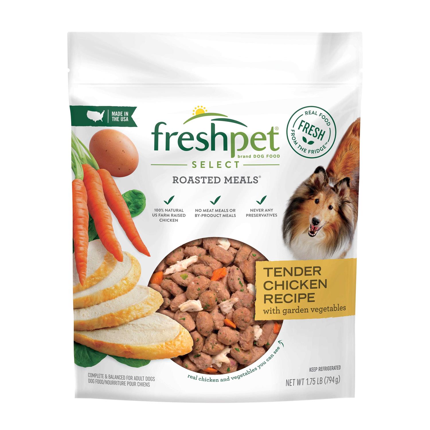 Freshpet Select Roasted Meals Tender Chicken Recipe Dog Food - Pet Supplies online store