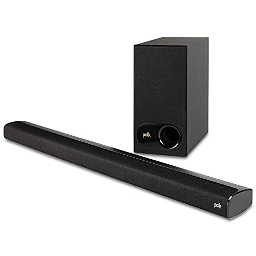 Polk Audio Signa S3 Sound Bar for TV & Wireless Subwoofer with Built-in Chromecast & Google Assistant, Low-Profile Design, Works with 8K, 4K & HD TVs, Bluetooth and Wireless Streaming