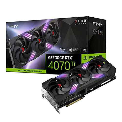 PNY GeForce RTX™ 4070 Ti 12GB Verto Triple Fan Graphics Card DLSS 3