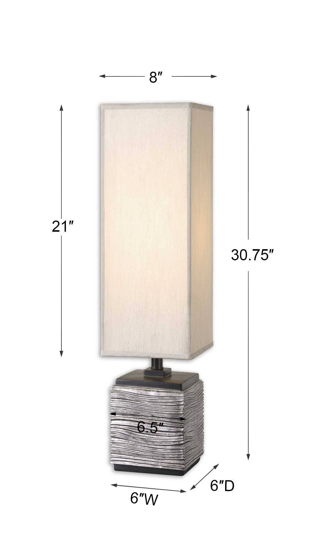 Uttermost Ciriaco Antiqued Silver Buffet Lamp