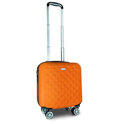 Hard Shell Carry-On Suitcase 18x14x8 - TSA Lock, Cup Holder, Extendable Handle, & Wheels - Fits Under Seat, Ideal for Airlines - Personal Item Roller Bag