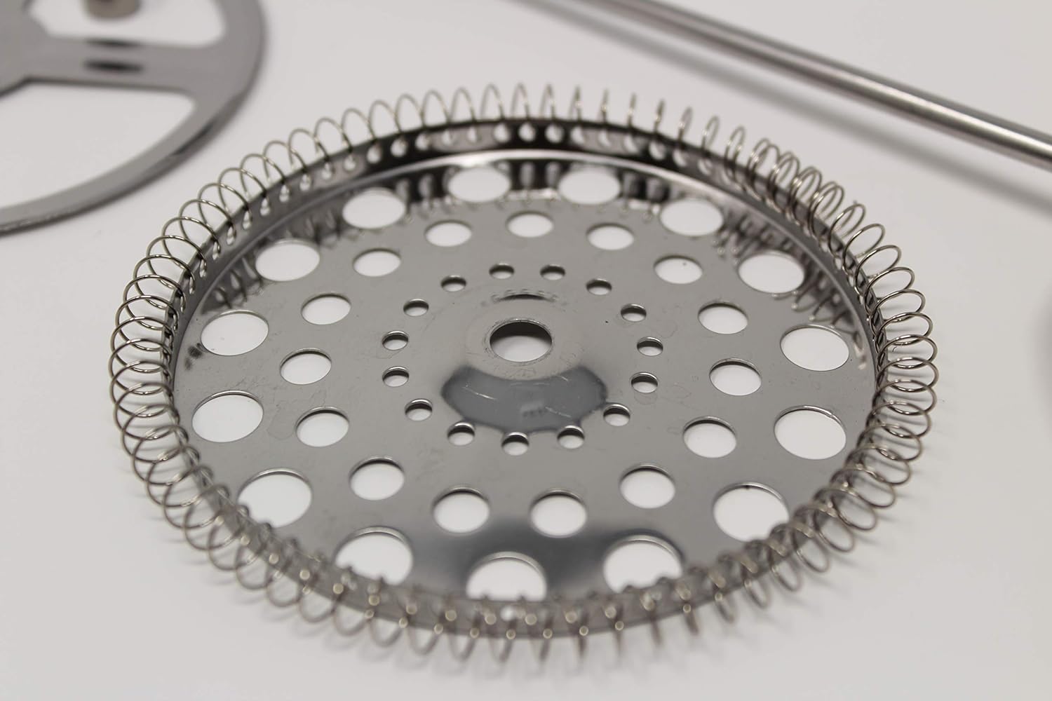 Filter Replacement Part; Spiral Plate for Glass 3.75 inch wide French Press Filter Assembly Top;1pc; (Stainless Steel)