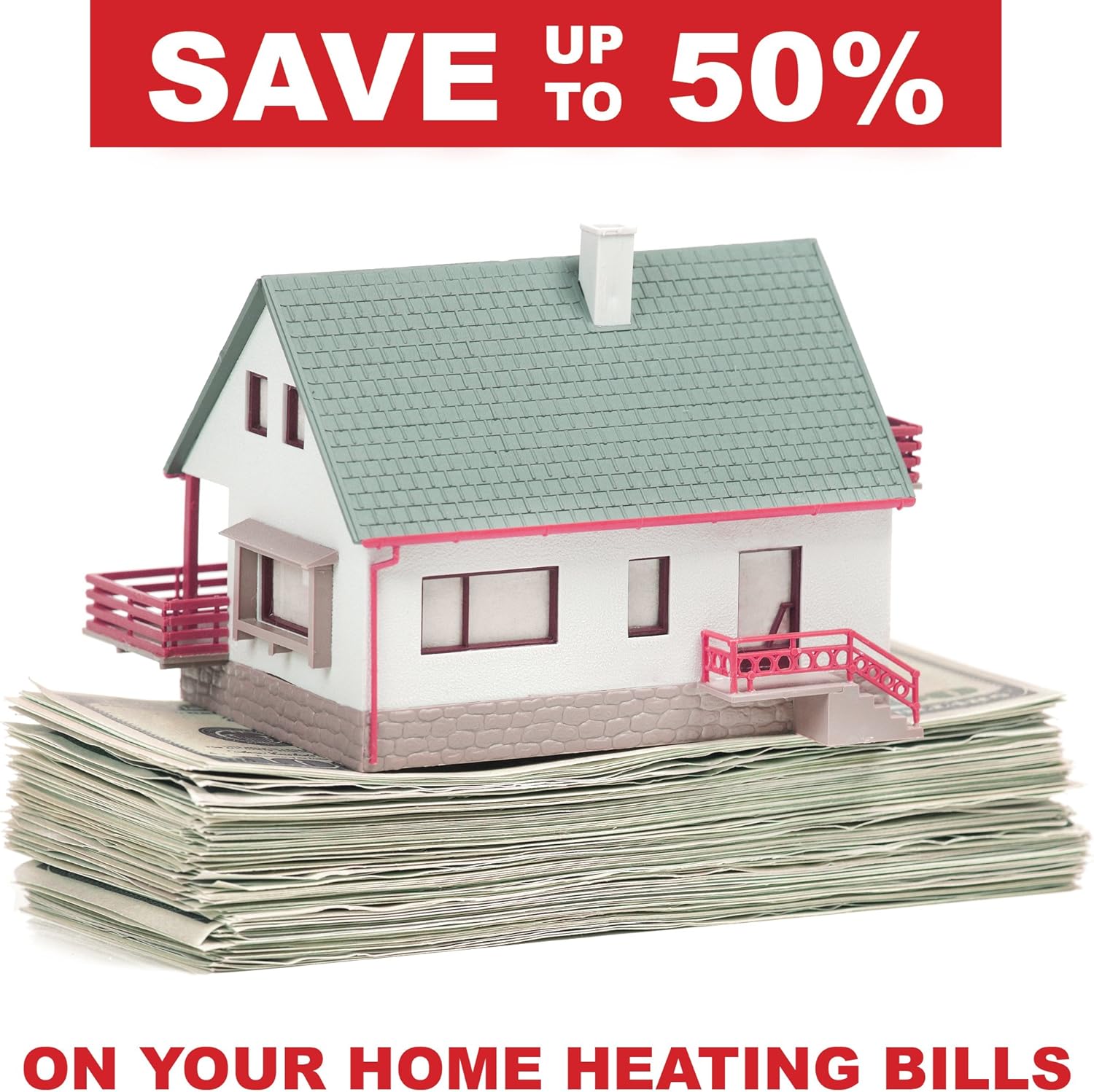 EconoHome Wall Mount Space Heater Panel - with Thermostat and Heat Guard Cover - 400W Convection Heater - For 120 Sq Ft Room - 120V - Save On Your Home Heating Costs - Overheat Protection