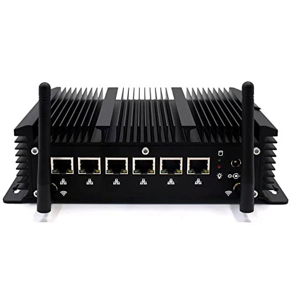 Industrial Mini PC Windows 10 pro, 6 2.5Gbe lan port, Firewall Network Appliance, Core i3 8145U, 16GB DDR4 RAM 512GB SSD, HD, RJ45 COM, DB9 COM, Wifi, USB Protocol, Micro Router PC, SIM Card slot