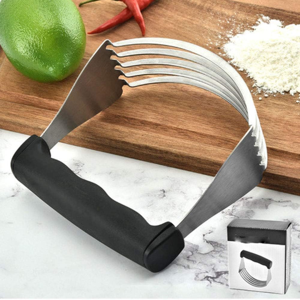 Dough Blender Professional Stainless Steel Bladed Pastry Cutter Professional Baking Dough Blender with Blades, Baking Tools Flour Cream Beater Butter Flour Mixer Cutting Knife Divider