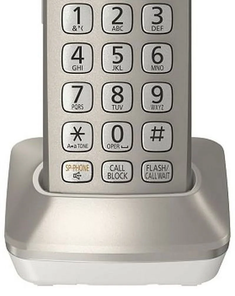 Panasonic KX-TGFA30N Additional Cordless Handset,DECT 6.0,Gold,2-Pack