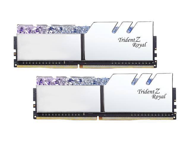 G.SKILL Trident Z Royal Series 32GB (2 x 16GB) 288-pin DDR4 SDRAM DDR4 3600 Desktop Memory Model F4-3600c19d-32gtrs