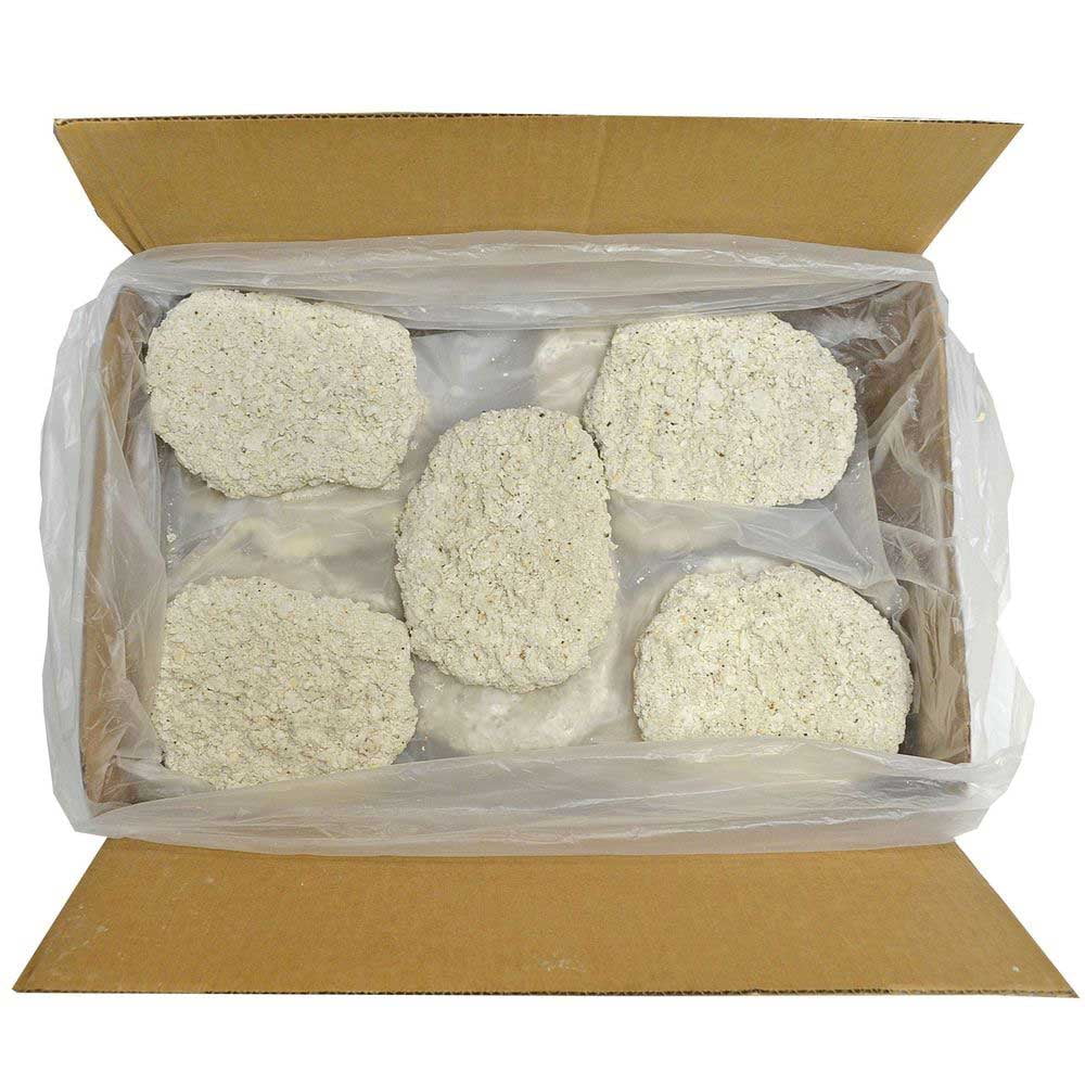 American Foods Group Kings Command Foods Southern Style Raw Breaded Beef, 8 Ounce - 20 per Case.