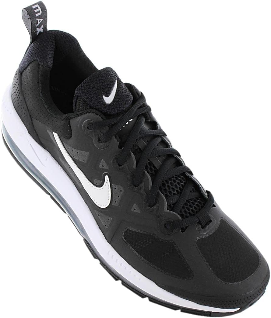 Nike Men's Air Max Genome Running Cw1648 Shoes, Black/White, 13