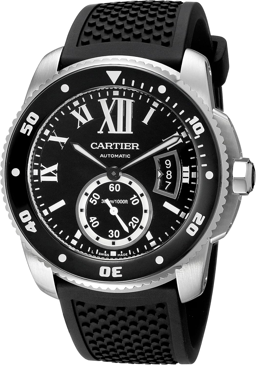Cartier Men's W7100056 Analog Display Swiss Automatic Black Watch