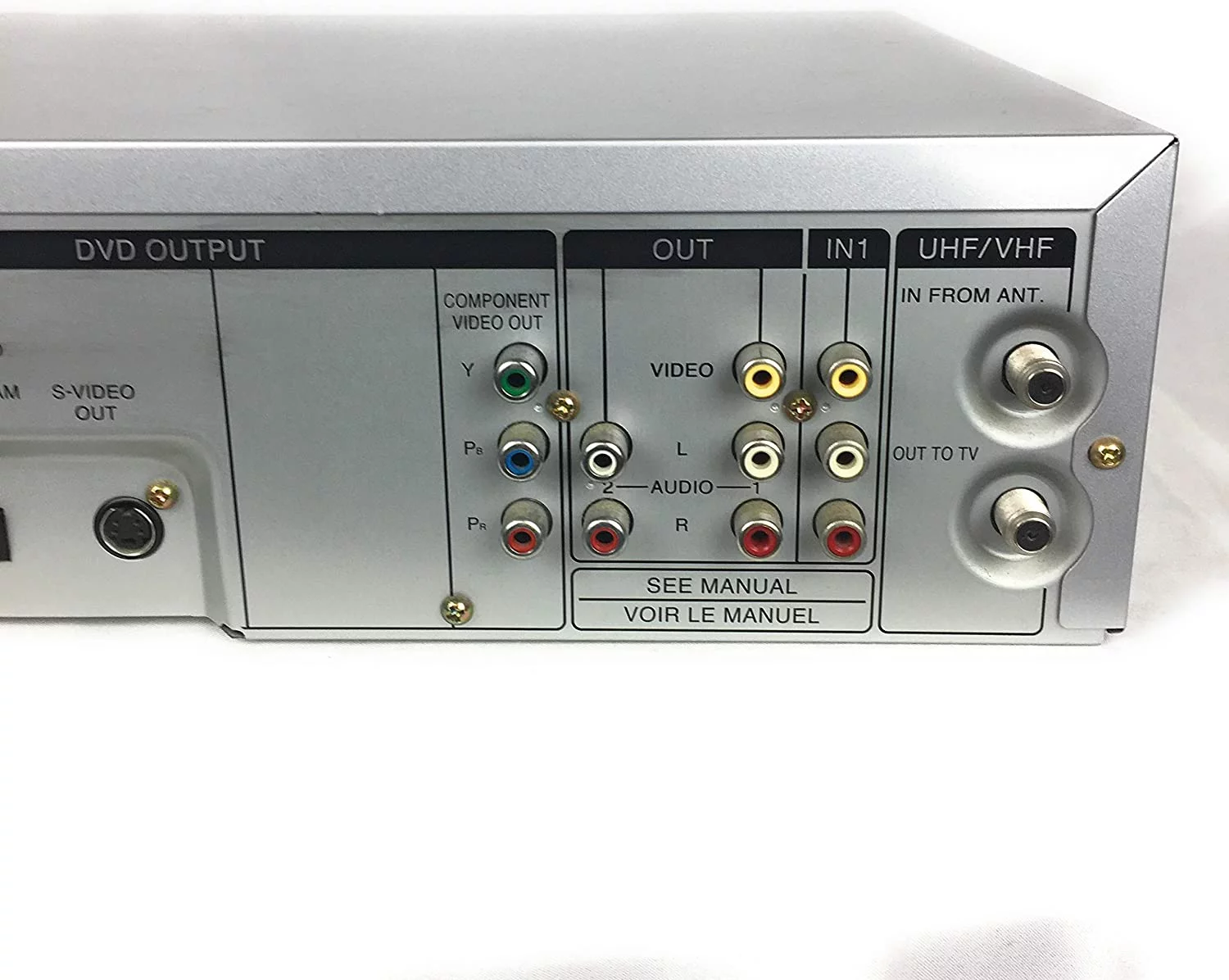 Panasonic PV-D4733S (USED) Double Feature DVD/VCR Combination Deck. Comes with Remote, Manual, and Cables.