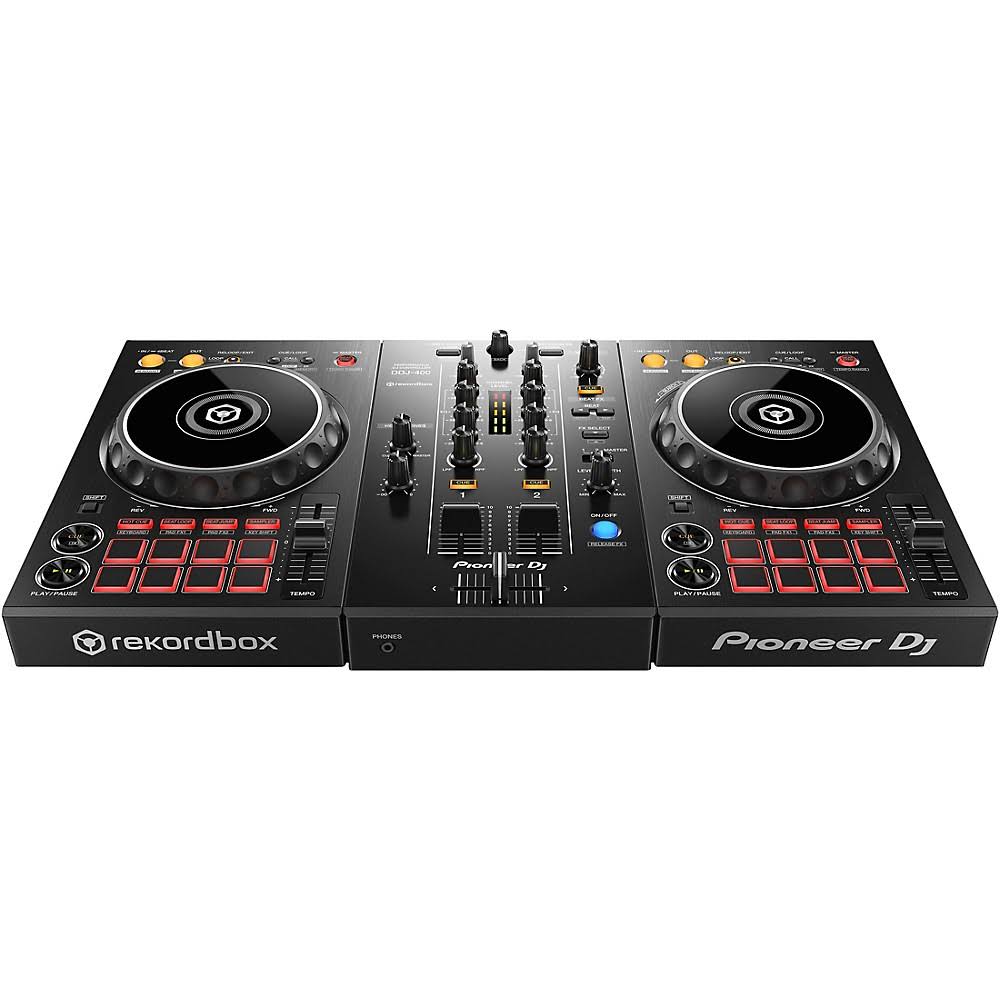 PIONEER DJ DDJ-400 Two-Channel Compact Rekordbox DJ Controller