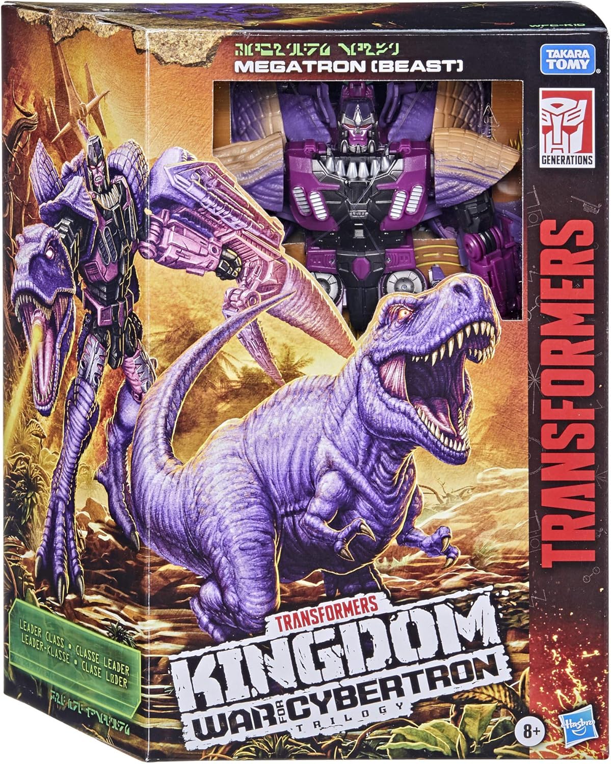 Transformers Toys Generations War for Cybertron: Kingdom Leader WFC-K10 Megatron (Beast) Action Figure - Kids Ages 8 and Up, 7.5-inch