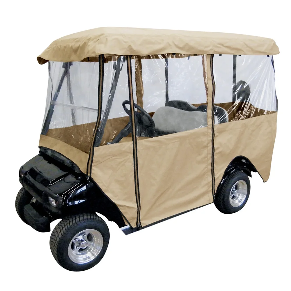 Leader Accessories Deluxe 4-Person Golf Cart Cover Storage Driving Enclosure Fit EZ Go, Club Car, Yamaha Cart
