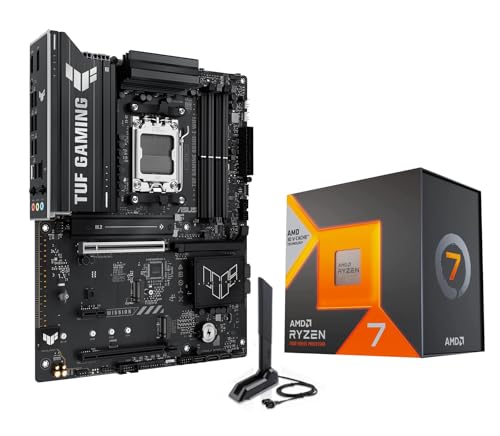 MICRO CENTER AMD Ryzen 7 7800X3D 8-Core16-Thread Desktop Processor with ASUS ROG Strix B650E-F Gaming WiFi AM5 Gaming Motherboard