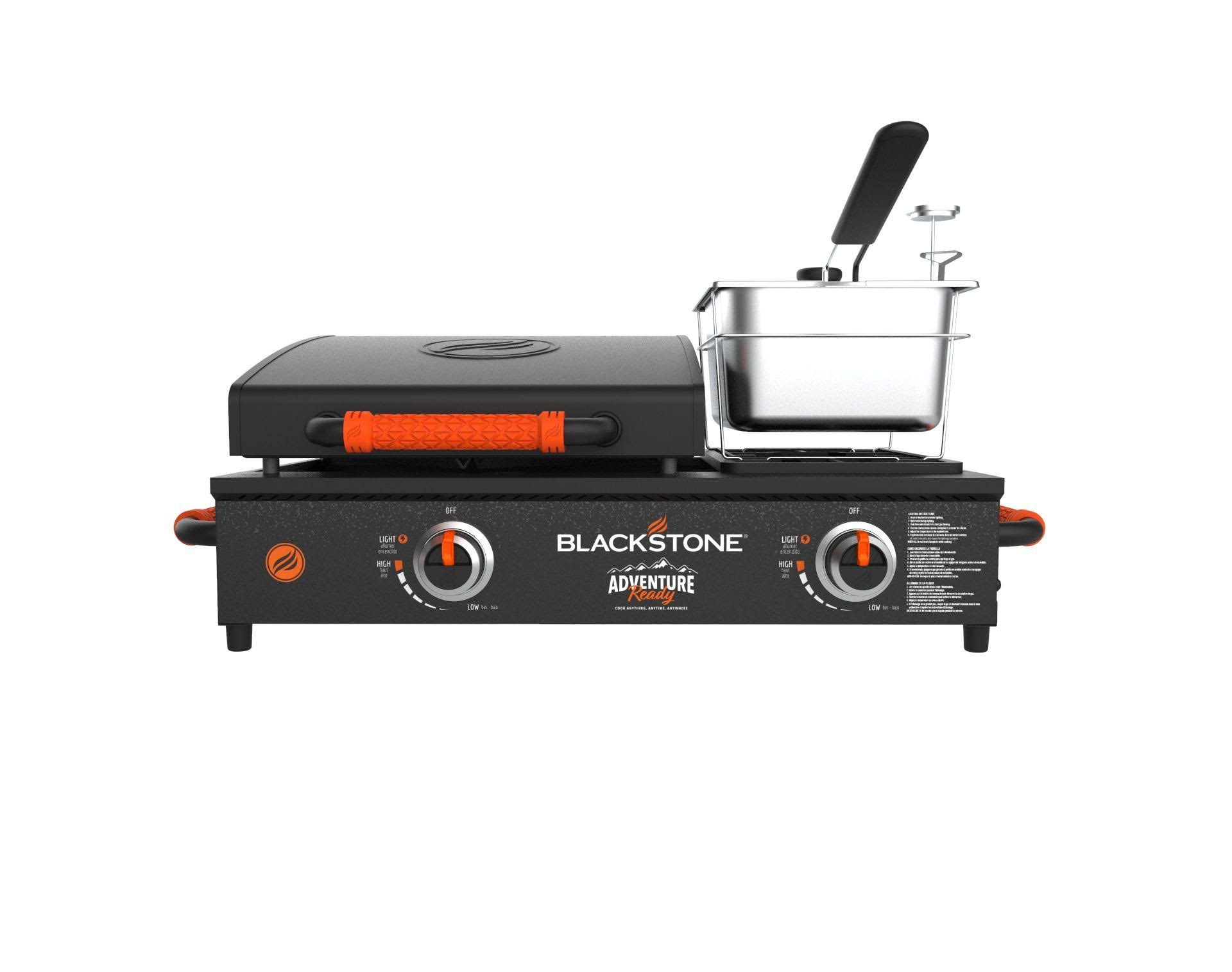 Blackstone 1859 Adventure Ready 17x22 Tabletop Griddle Combo with Fryer