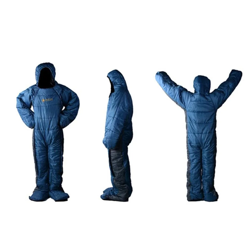 Wearable Sleeping Bag with Arms Legs Portable for Backpacking Sleep - Multi-Color, ,