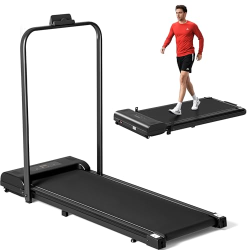 Walking Pad, 3 in 1 Foldable Treadmill, 265 lbs Capacity Walking Pad, 2.5HP Under Desk Treadmill, Folding Treadmill for Home Office with Remote Control