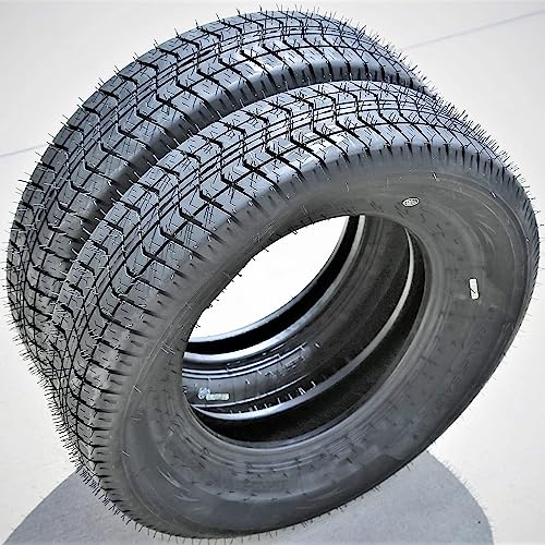Transeagle TE118 Premium Trailer Tire-ST205/75D15 205/75-15 205/75/15 101G Load Range C LRC 6-Ply BSW Black Side Wall