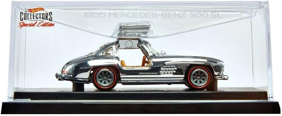 DieCast Hot Wheels RLC '55 Mercede-Benz 300 SL, Limited Edition (Silver Chrome)