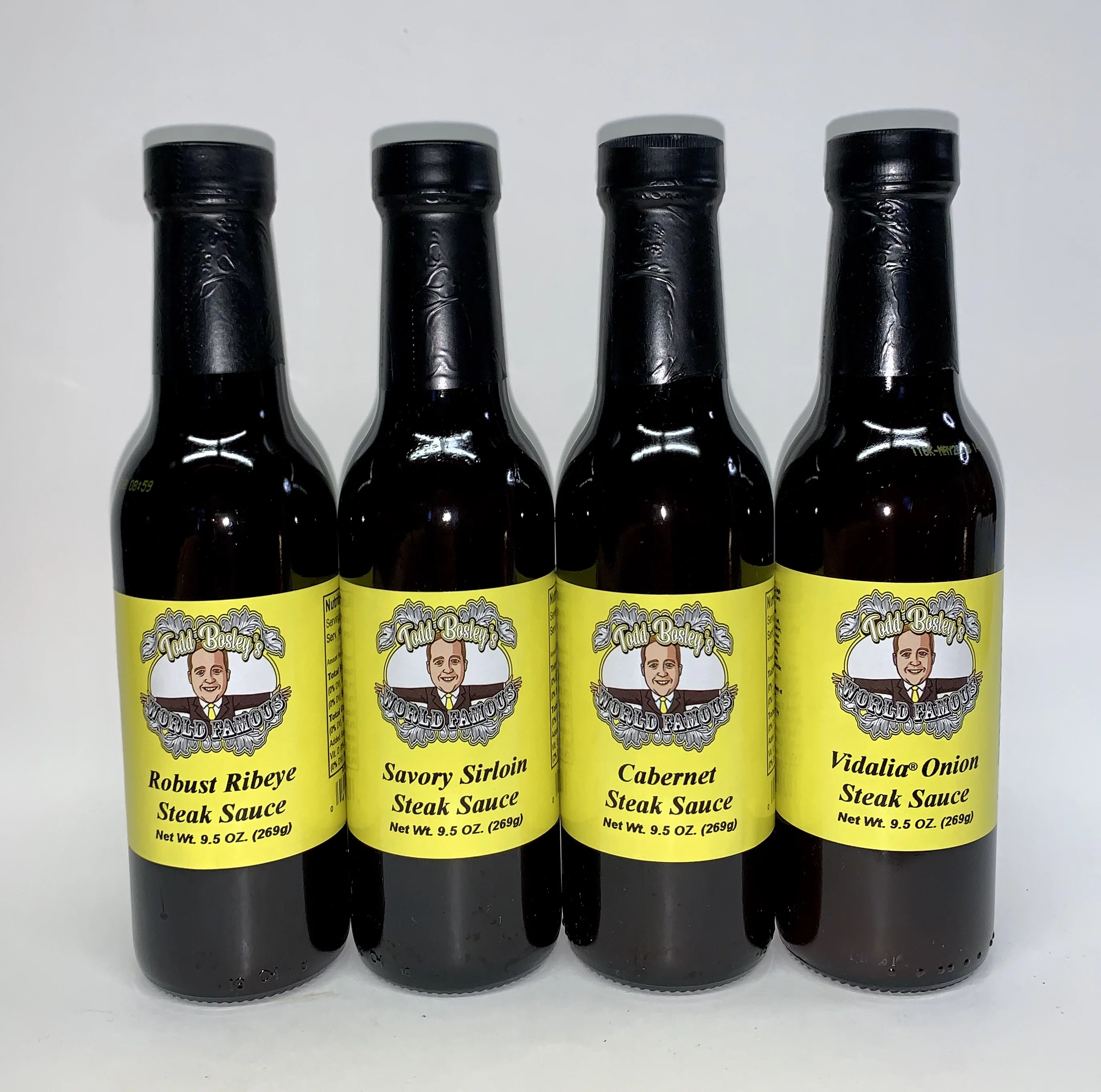 Todd Bosley's World Famous Steak Sauce Variety Gift Pack! You'll get 4 of our delicious sauces!