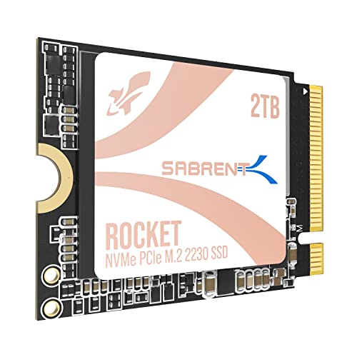 SABRENT Rocket 2230 1TB NVMe SSD – PCIe Gen4 M.2 2230 Internal SSD for Steam Deck, Surface Pro, Ultrabook, HTPC – DRAM-Less with HMB, Up to 5GB/s [SB-2130-1TB]