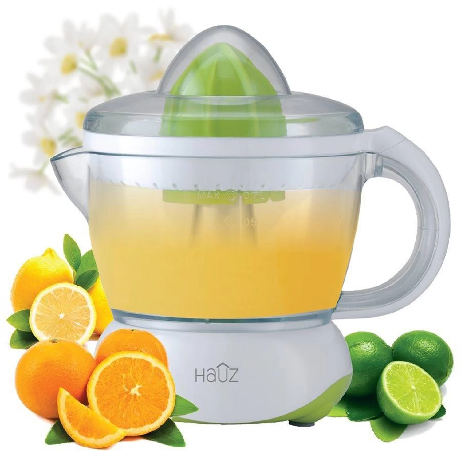 Hauz ACJ418 - Electric Citrus Juicer, 700ml, Light and Compact, White
