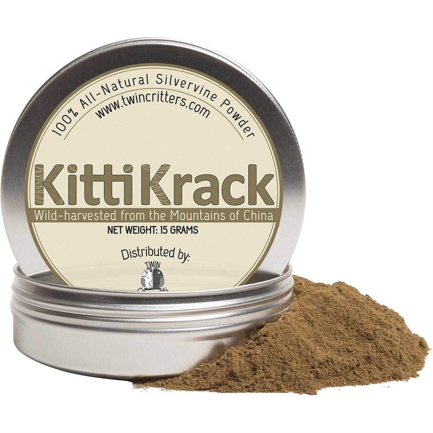 TWINCRITTERS KittiKrack Organic Silvervine Catnip Powder Substitute for Cats ; Kittens - Pet Supplies online store