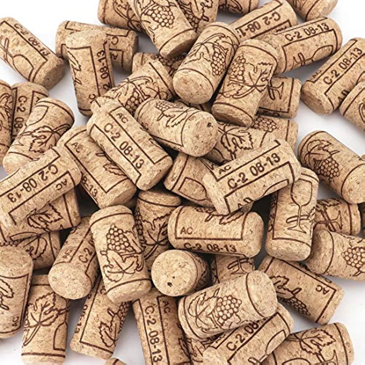 Ninesung 100 Pack #8 Natural Wine Corks, 7/8