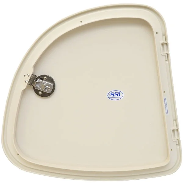 SSI Custom Plastics Boat Deck Hatch | Angled Access 19 1/4 x 19 Inch
