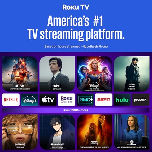 Westinghouse Roku TV - 43 Inch Smart TV, 4K UHD QLED Television w/HDR 10+, Dolby Vision, Wi-Fi & Mobile App Connectivity, Flat Screen Compatible w/Apple HomeKit, Alexa, & Google Assistant