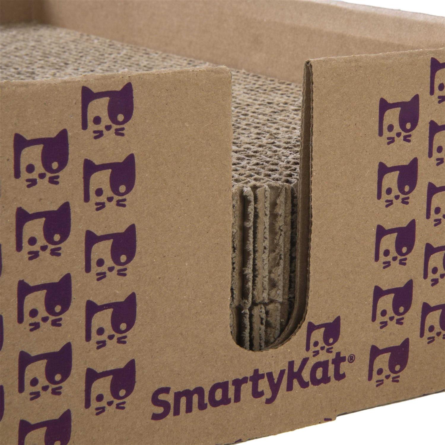 SmartyKat Super Scratcher+ Stacker Catnip-Infused Cardboard Corrugate Cat Scratch Pad Bed - Pet Supplies online store