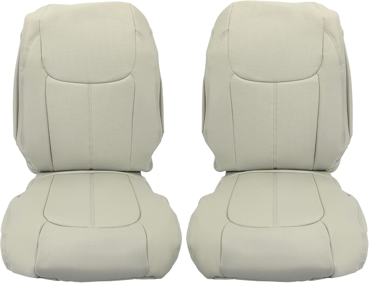 Kojem Gray Seat Cover Compatible with 2015-2018 Toyota Sienna (8 Passenger Sienna Only) 3 Rows 8 Seaters Full Artificial Leather Sets