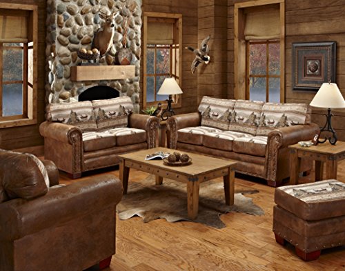 American Furniture Classics Deer Valley Lodge Sofa, Large, Tapestry