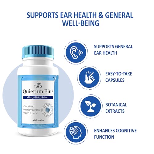 (5 Pack) Quietum Plus Advanced Overall Wellness Supplement QuietumPlus Capsules, Quiet Plus Maximum Strength Tinnitus & Overall Health Multivitamin Formula, Quietum Plus Support Pills (300 Capsules)