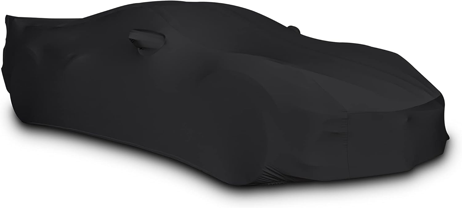 2020-2022 C8 Corvette Stingray Ultraguard Stretch Satin Indoor Car Cover - The Ultimate HIGH END Custom FIT (Black)
