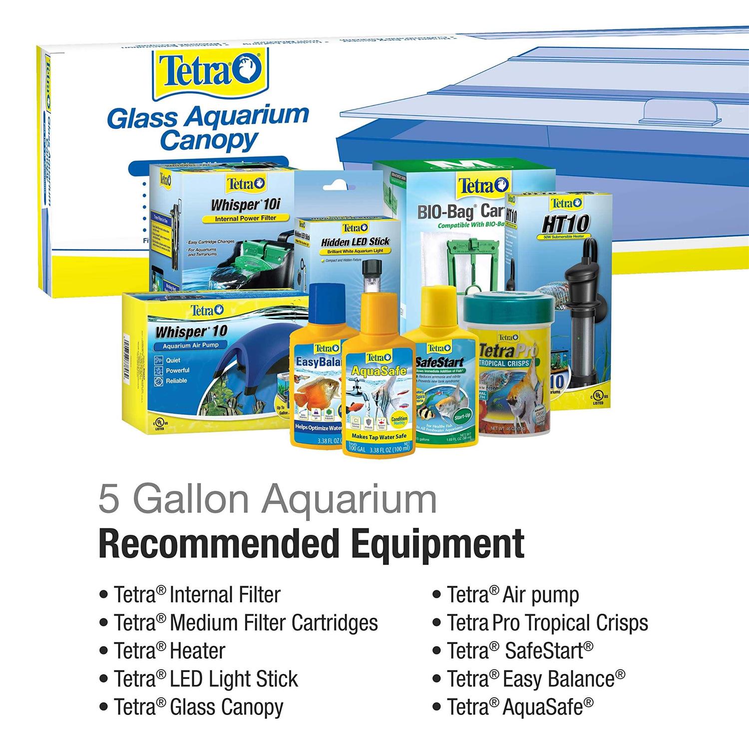 Tetra Glass Aquarium 5.5 Gallons - Pet Supplies online store