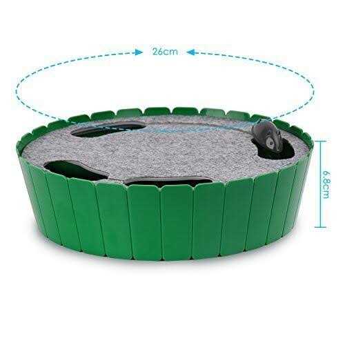 Pawaboo Interactive Cat Toy with Running Mouse, Electronic Motion Cat Toy Automatic Teaser for Indoor Cats, Pop and Play Hide Seek Cat Toy Hunting - Pet Supplies online store