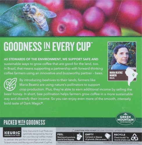 Green Mountain Coffee Roasters Dark Magic Keurig Single-Serve K-Cup Pods, Dark Roast Coffee, 72 Count