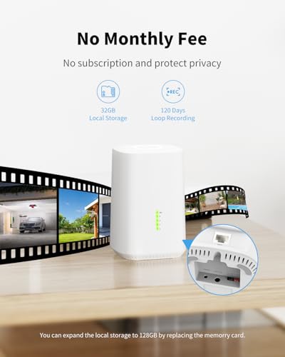 Security Cameras Wireless Outdoor, 2 Cam Kit, No Subscription, Solar Powered Home Security Cameras System, 360° Panoramic View, 2K Color Night Vision, PIR Alerts, Support 5G & 2.4G WiFi Router