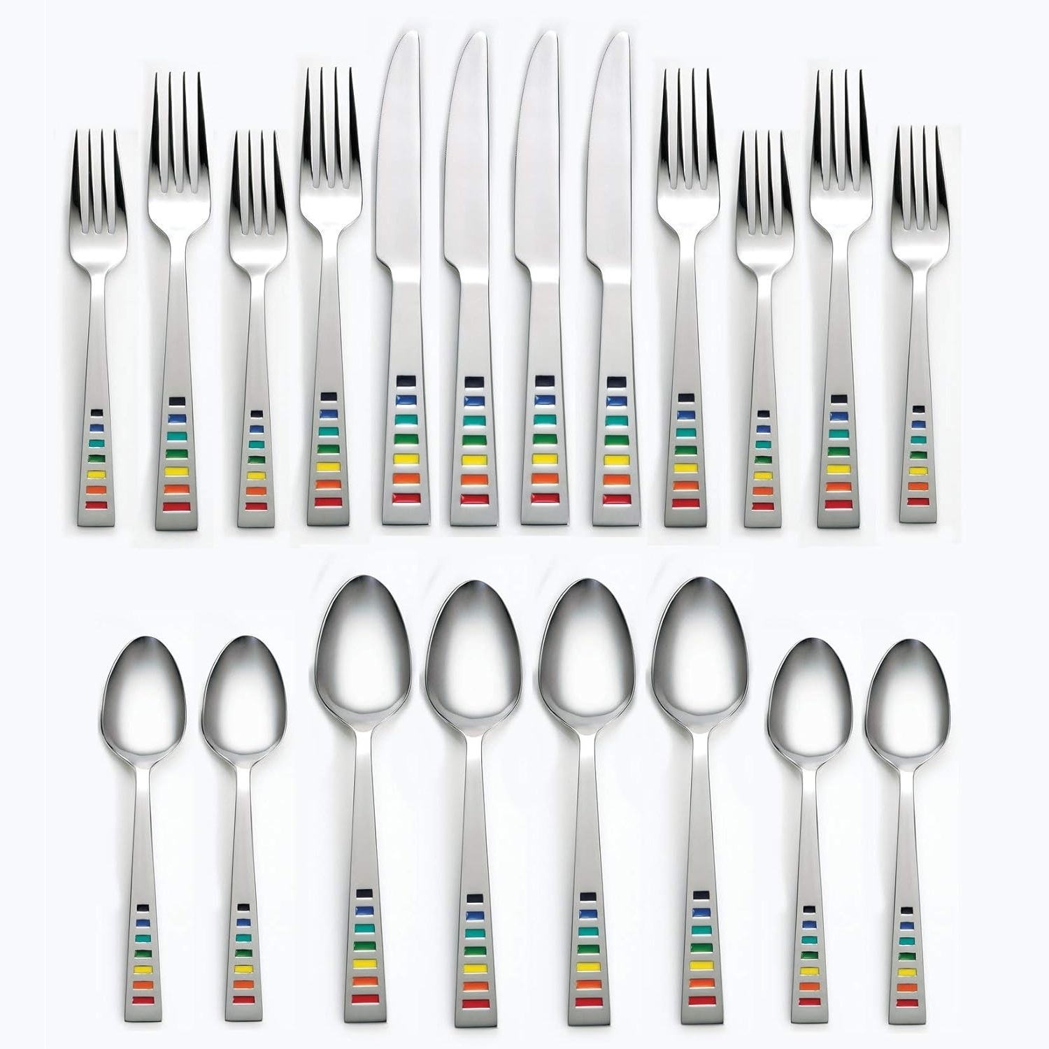 Fiesta Celebration Stainless Steel 20pc. Flatware Set (Service for Four)