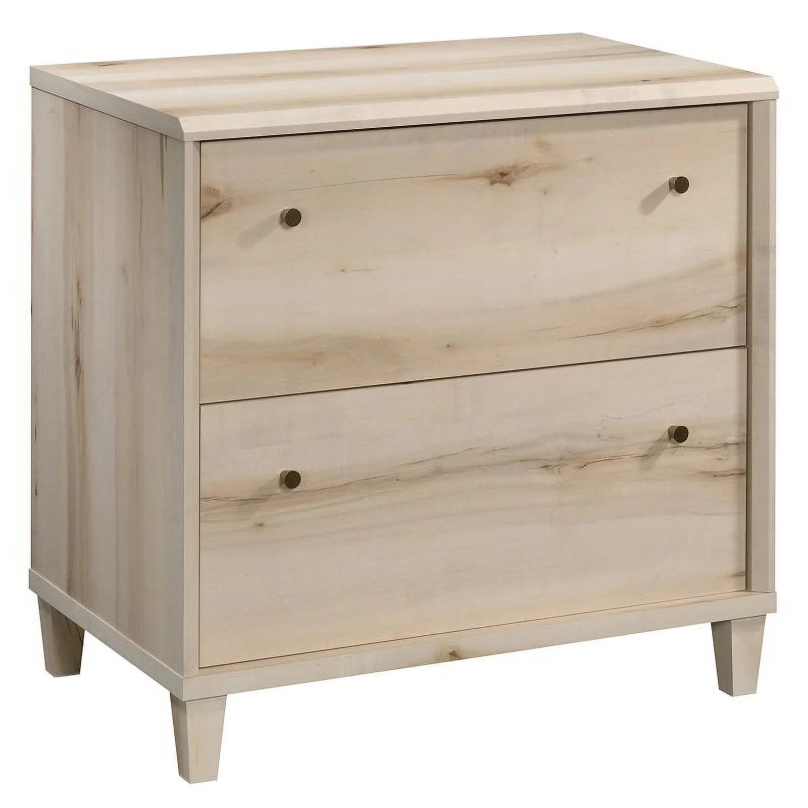 Pemberly Row Contemporary Engineered Wood Lateral File Cabinet in Maple