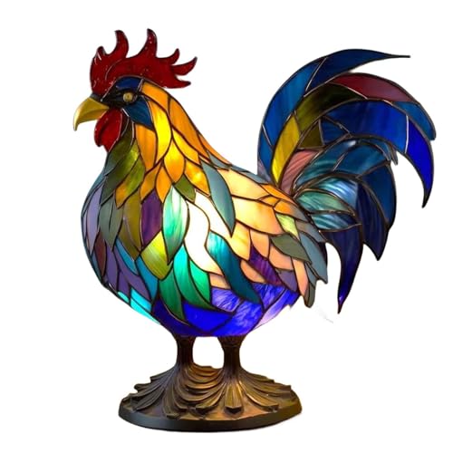 Stained Plant Series Table Lamp, Vintage Mushroom Table Lamp, Colorful Bohemian Resin Led Night Light Decorative Mini Mushroom Lamps for Bedroom Living Room