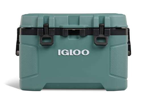 Igloo Trailmate 52Qt Wheeled Cooler, Insulated Hard Shell Ice Chest, Modern Blue