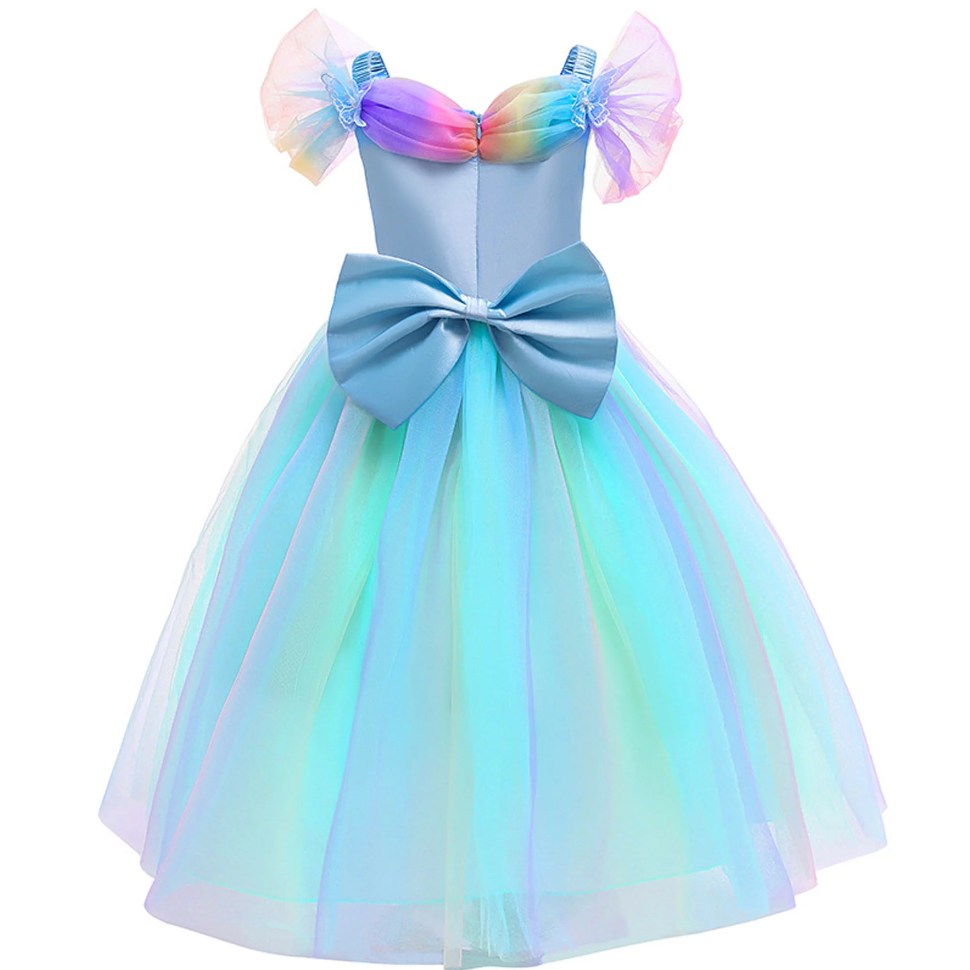 Princess Costume for Girls Cinderella Fancy Party Dress Up Cosplay Outfit