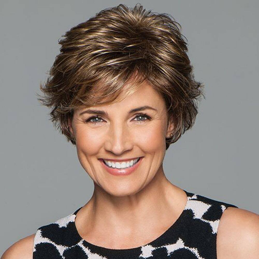 Gabor Perk Average Synthetic Wig, G101+ Platinum Mist