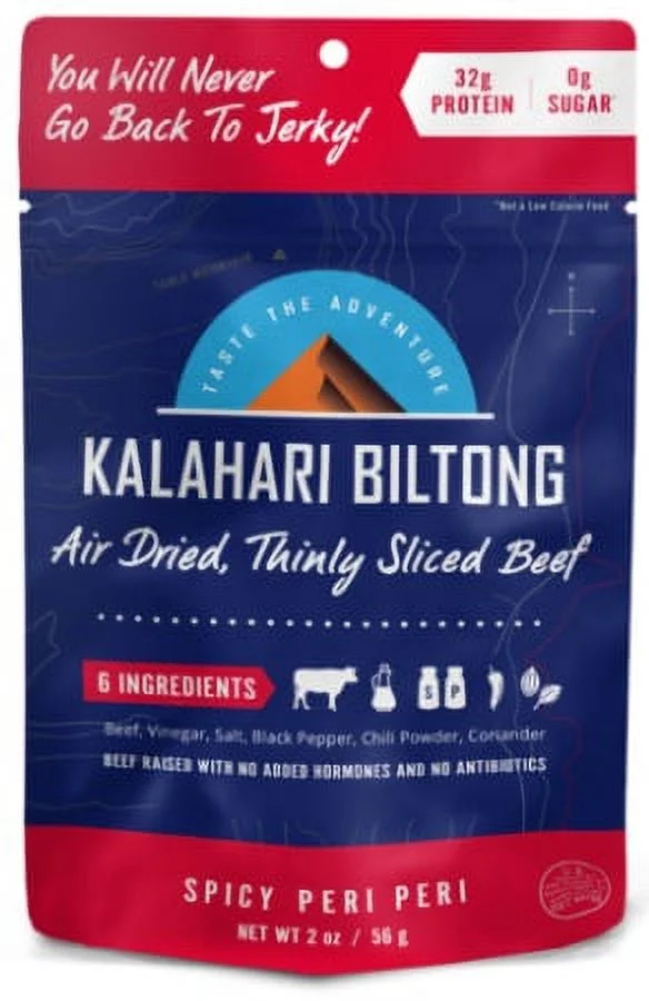 Kalahari Biltong - Spicy Peri Peri, 2 Ounce -- 8 per case
