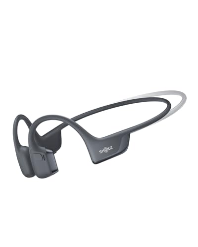 SHOKZ New OpenRun Pro 2 - Open-Ear, Bone Conduction Sport Headphones - with Reflective Strip - Sweat Resistant, Workout Headphones - Secure, Wireless, Comfortable Fit-Deep Bass and Smart Mic App - Radiant Selections