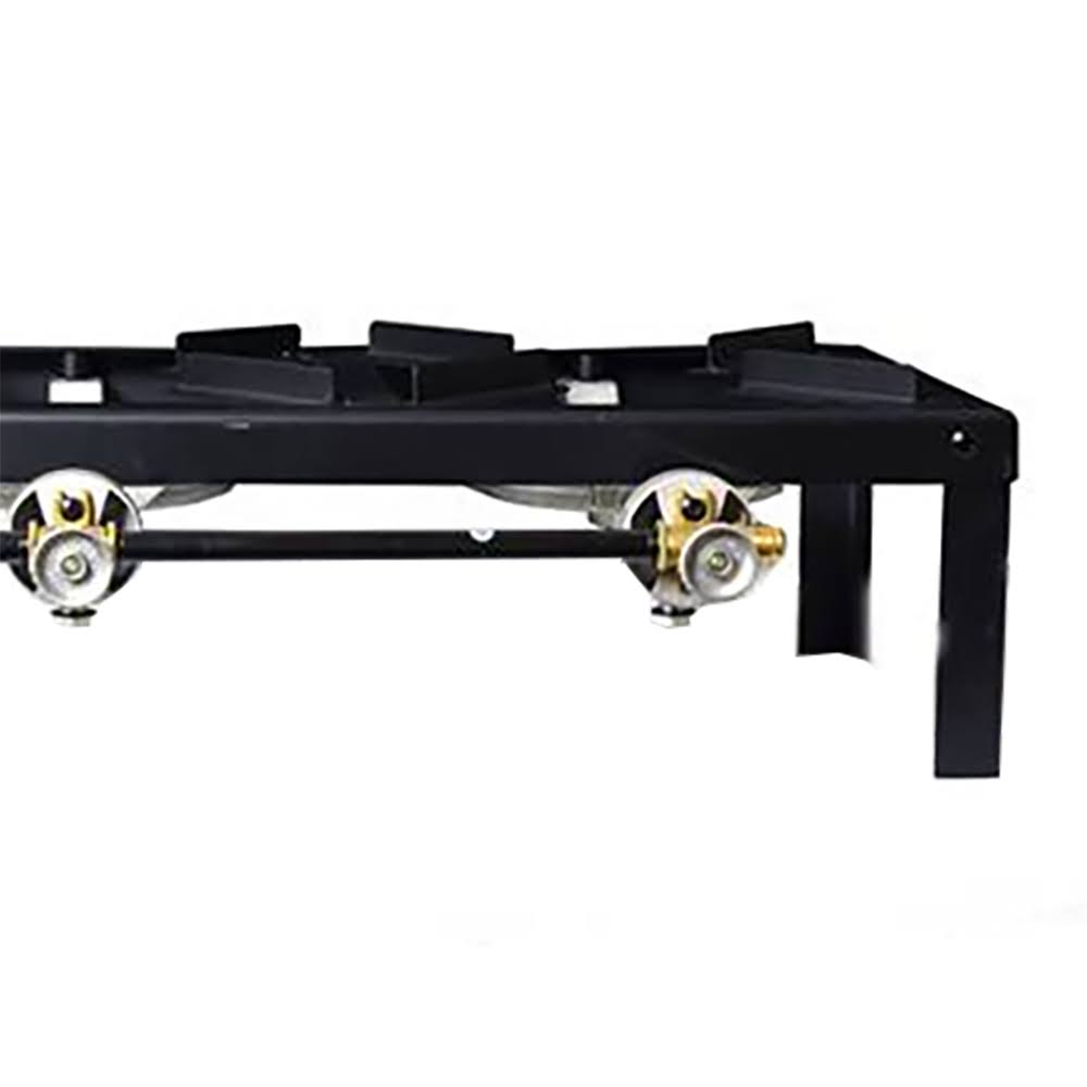 Basecamp Triple Burner Angle Iron Camping Stove, Black